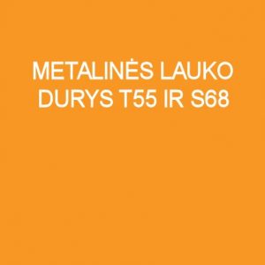 Metalinės lauko durys T55 ir S68